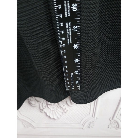 LuLaRoe Dress Womens Size M Pastel Pink & Black Fit & Flare Back Zipper Textured - Picture 13 of 16